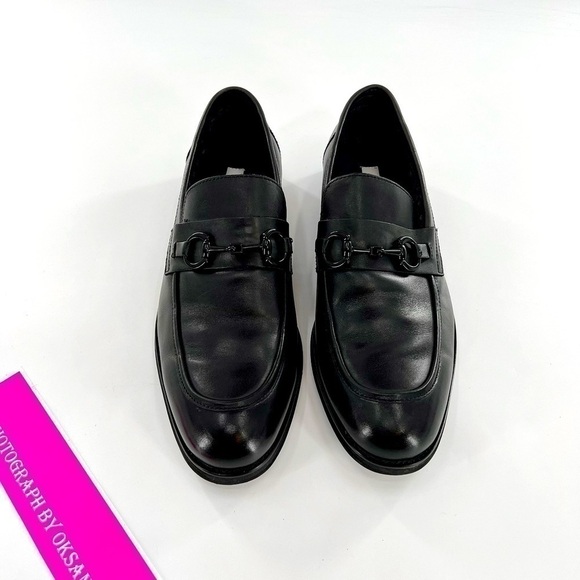 STEVE MADDEN P-CARTUR MENS BLACK LEATHER SLIP ON CASUAL LOAFERS SHOES size 11.5 - Picture 12 of 12